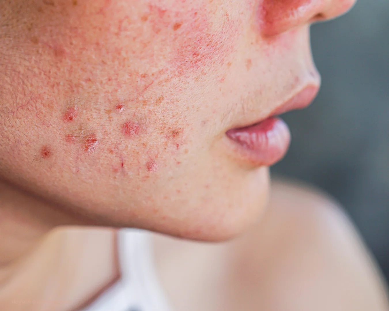 Paciente em tratamento para cicatrizes de acne com a Dra. Érika Voltan em Moema SP