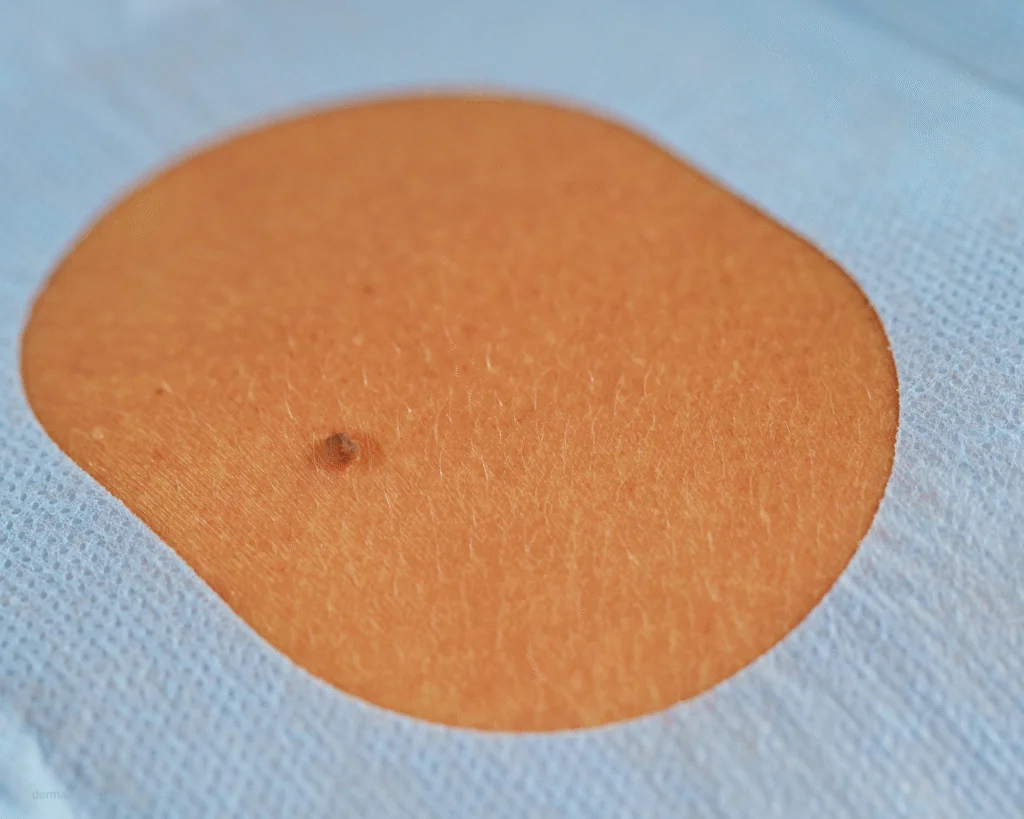Cirurgia dermatológica para remoção de pintas e cistos realizada pela Dra. Érika Voltan em Moema, São Paulo